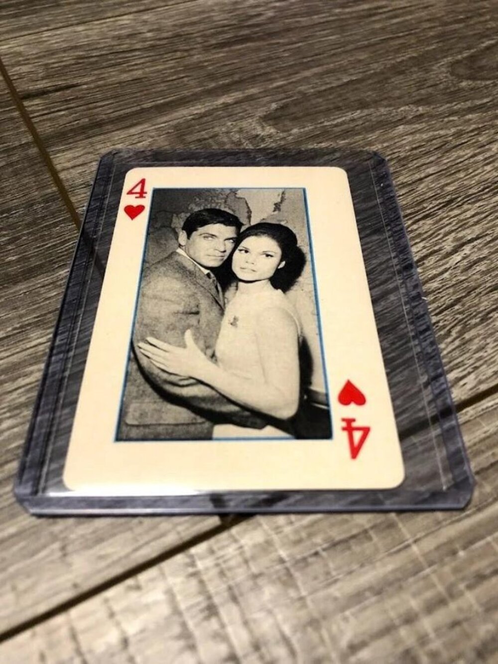 1966 Green Hornet Playing Cards Bruce Lee - 4 of Hearts